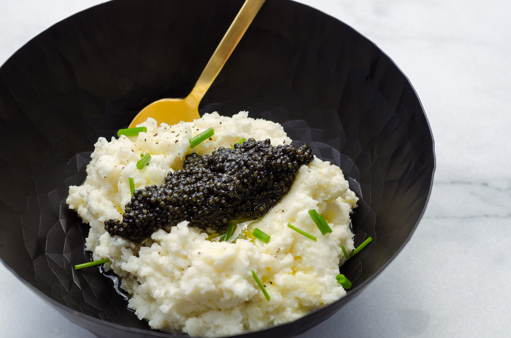 Caviar and Cauliflower Mash
