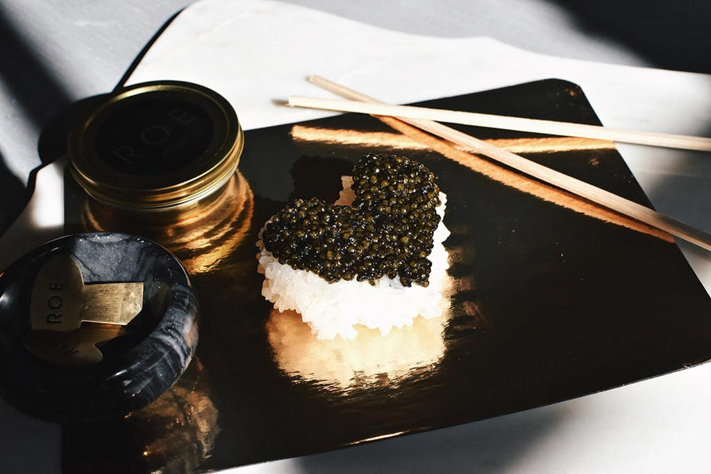White Sturgeon Caviar Nigiri Sushi