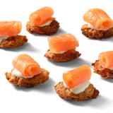 Long Sliced Smoked Salmon + ROE Bites + Crème Fraîche