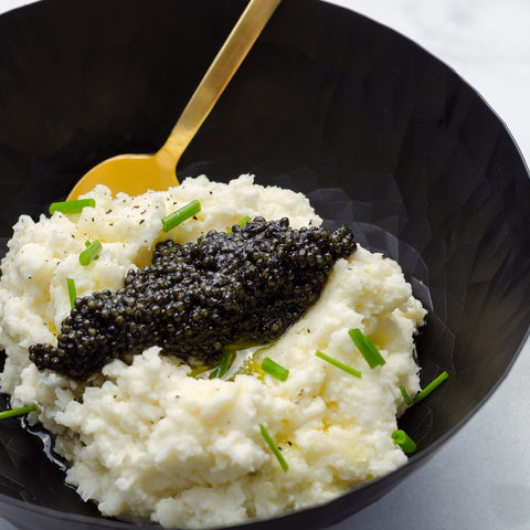 Caviar and Cauliflower Mash
