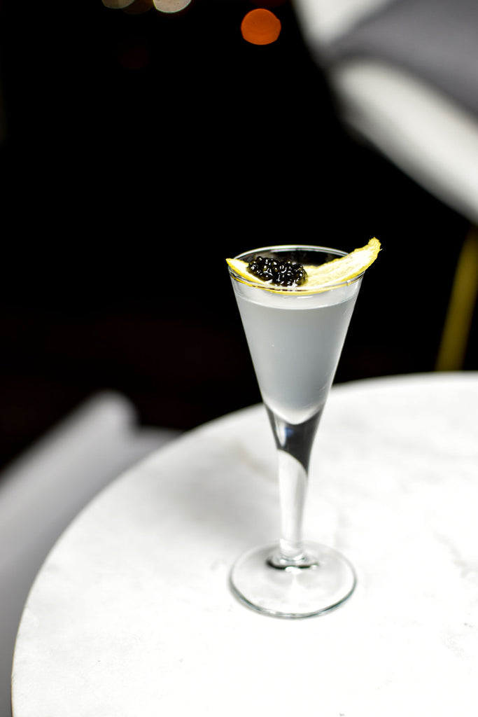 Caviar Gin Gimlet Cocktail