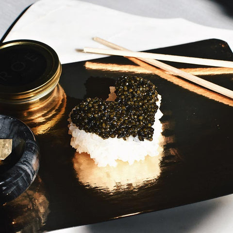 White Sturgeon Caviar Nigiri Sushi