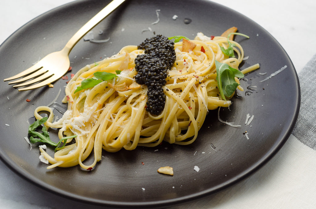 Caviar Carbonara Pasta