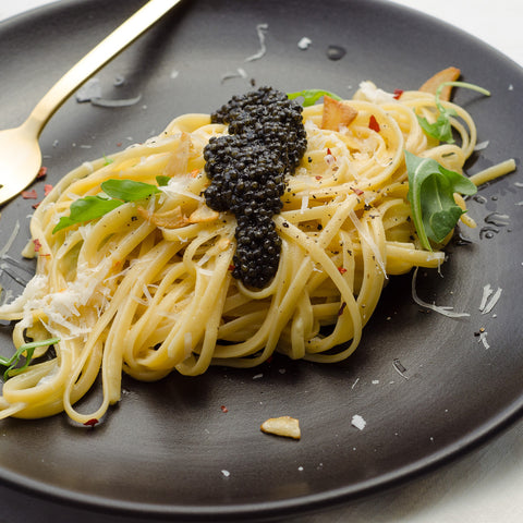Caviar Carbonara Pasta