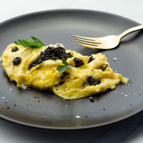 20 Second Caviar Scrambled Eggs