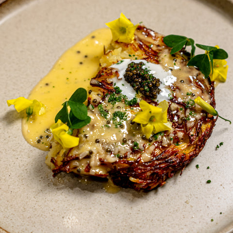 Rösti w/ Caviar Buerre Blanc