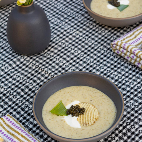 Potato Leek Soup w/ROE Caviar