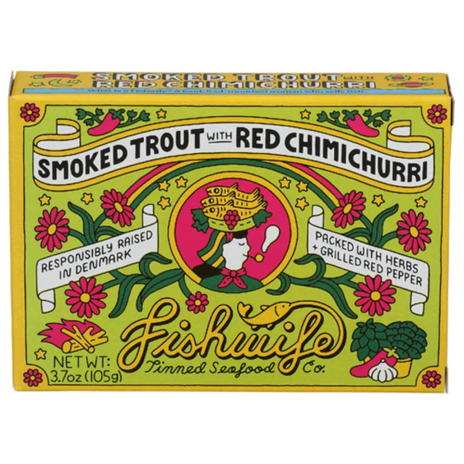 Fishwife Smoked Trout with Red Chimichurri