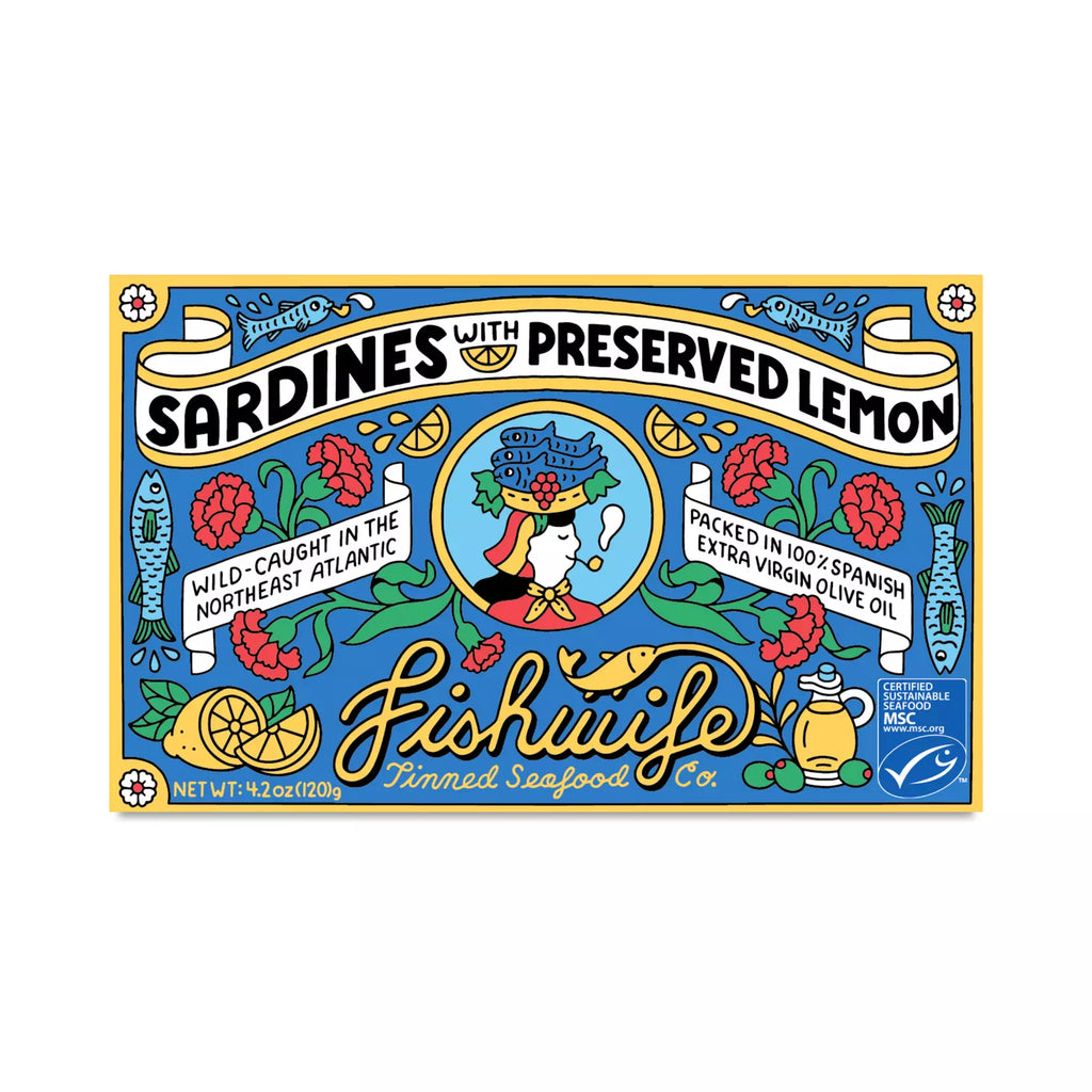 Fishwife Sardines with Preserved Lemon - ROE Caviar